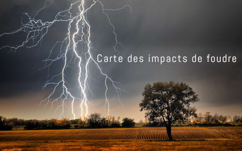 carte impactes foudre